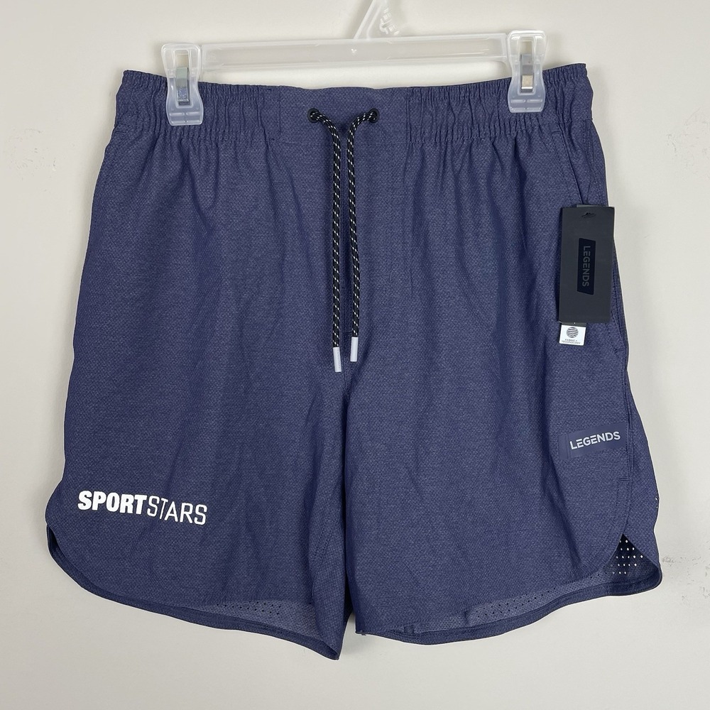 NEW Legends Luka HD Shorts Mens Medium Linerless 7" In Navy Blue Ventilated